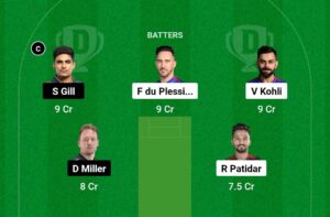 Today Dream11 Team Captain and Vice Captain